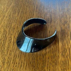 Robert Lee Morris iconic bangle in rare gunmetal finish
